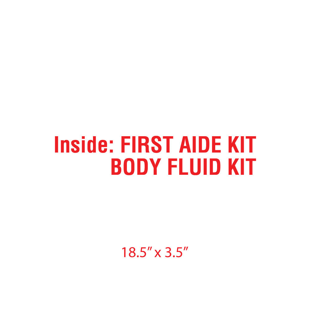 First Aide Kit Decal